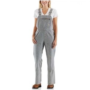 CARHARTT DOUBLE-FRONT RAILROAD STRIPE BIB MEDIUM
